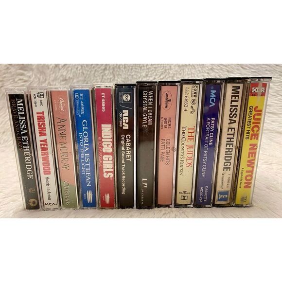 Set of 12 Vintage Female Music Artist 70’s 80’s 90”s Cassette Tapes Bundle Deal - Picture 14 of 14